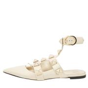 Valentino Vintage Pre-owned Laeder lgskor Beige, Dam