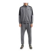 Emporio Armani EA7 Sporty Visibility Jogger Tracksuit Gray, Herr