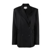 Loulou Studio Svart Blazer för en stilren look Black, Dam