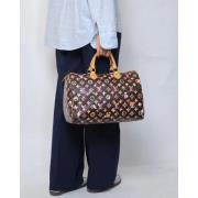 Louis Vuitton Vintage Pre-owned Tyg louis-vuitton-vskor Brown, Dam