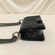 Chanel Vintage Pre-owned Canvas axelremsvskor Black, Dam