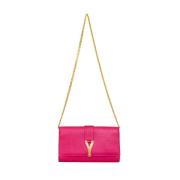 Yves Saint Laurent Vintage Pre-owned Laeder axelremsvskor Pink, Dam