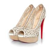 Christian Louboutin Pre-owned Pre-owned Laeder klackskor White, Dam