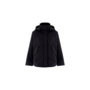 Herno Asymmetrisk Laminerad Parka Black, Dam