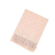 Liu Jo Rosa Logo Jacquard Fransad Stola Pink, Dam