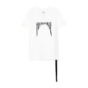 Rick Owens Rnep1P T-Shirts Milk/Black Level T White, Herr