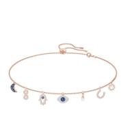 Swarovski Symbolica Halsband Blå Roséguld, Artikelnummer 5497664 Yello...