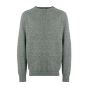 Sunspel Grå Lambswool Crew Neck Tröja Gray, Herr