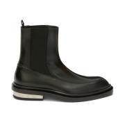 Jil Sander Elegant Ankelboot Black, Dam