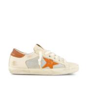 Golden Goose Italienska lädersneakers vit multicolor White, Dam