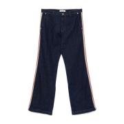 Wales Bonner Djupblå Denim Shadow Jeans Blue, Herr