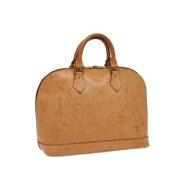 Louis Vuitton Vintage Pre-owned Laeder handvskor Beige, Dam