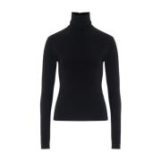 Norma Kamali Svart Slim Fit Topp Kort Black, Dam