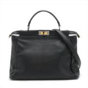 Fendi Vintage Pre-owned Laeder fendi-vskor Black, Dam