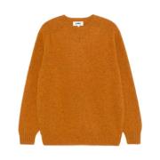 YMC You Must Create Orange Ull Crew Neck Sweater Orange, Herr