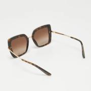 Dolce & Gabbana Pre-owned Pre-owned Acetat solglasgon Brown, Dam