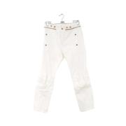 Chloé Pre-owned Pre-owned Bomull jeans White, Dam