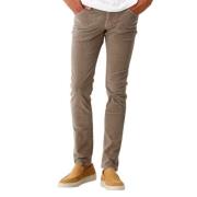 Jacob Cohën Beige Chino Byxor Nick Slim B75 Brown, Herr