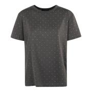 Fabiana Filippi Grafit T-shirt för kvinnor Aw24 Gray, Dam