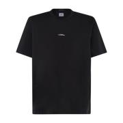 C.p. Company Svart bomullst-shirt med logotyp Black, Herr