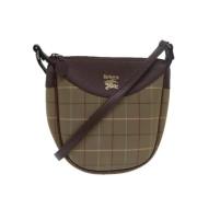 Burberry Vintage Pre-owned Canvas axelremsvskor Brown, Dam