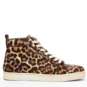 Christian Louboutin Pre-owned Pre-owned Tyg sneakers Brown, Herr