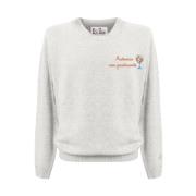 MC2 Saint Barth Herr Rundhalsad Pullover Stiligt Design White, Herr