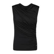 Anine Bing Svart Lucia Top - Stilren och Chic Black, Dam