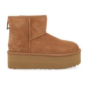 UGG Klassisk Mini Platform Mockaboots Beige, Dam