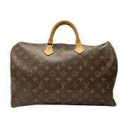 Louis Vuitton Vintage Pre-owned Tyg louis-vuitton-vskor Brown, Dam