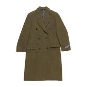 Acne Studios Khaki Grön Stilfull ytterjacka Green, Dam