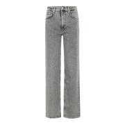 Rag & Bone Mid Rise Straight Leg Jeans Gray, Dam