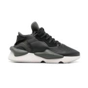 Y-3 Svarta Sneakers Panel Design Black, Herr