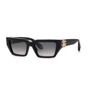 Roberto Cavalli Stiliga solglasögon med Src016M modell Black, Dam