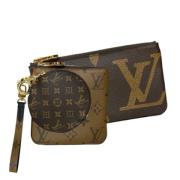 Louis Vuitton Vintage Pre-owned Tyg louis-vuitton-vskor Brown, Dam