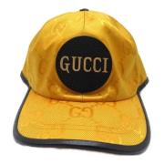 Gucci Vintage Pre-owned Canvas hattar-och-kepsar Yellow, Dam