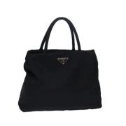 Prada Vintage Pre-owned Nylon handvskor Black, Dam