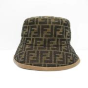 Fendi Vintage Pre-owned Polyester hattar-och-kepsar Brown, Dam