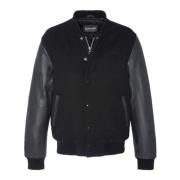 Schott NYC Varsity jacka Ko läder Svart Black, Herr