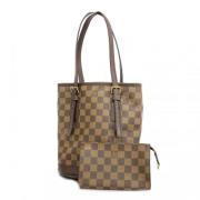 Louis Vuitton Vintage Pre-owned Tyg totevskor Brown, Dam