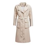 Stutterheim Belted Coats Beige, Dam