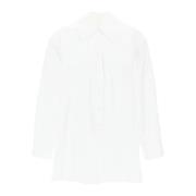 Jil Sander Oversized Långärmad Bomullsskjorta White, Dam