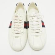 Gucci Vintage Pre-owned Laeder sneakers White, Dam