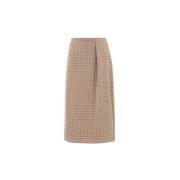 Max Mara Elegant Deborah Kjol Brown, Dam