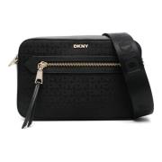 Dkny Svart Crossbody Väska Casual Stil Black, Dam