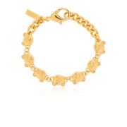 Moschino Armband med teddybjörnhuvuden Yellow, Dam