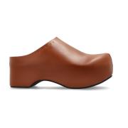 Marni Läder slides Chunky Brown, Dam