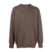 Maison Margiela Alpacka Ull Brun Tröja Pullover Brown, Herr