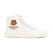 Kenzo Casual Beige High Top Sneaker Beige, Dam