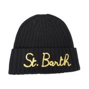 MC2 Saint Barth Svart Lurex Text Damhatt Black, Dam